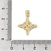 Brass Micro Pave Clear Cubic Zirconia Pendants KK-E799-06D-G-3