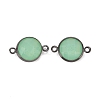Brass Glass Links Connectors KK-C228-03B-2