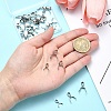 30Pcs 3 Styles 304 Stainless Steel Ice Pick Pinch Bails STAS-YW0001-92-3