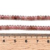Natural Strawberry Quartz Beads Strands G-G343-A08-2x4mm-5