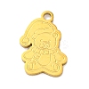 Christmas Theme 201 Stainless Steel Charms STAS-Q015-13G-02-1