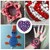 800Pcs Plastic Pearlized Beads KY-SP0001-53D-5