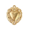 304 Stainless Steel Pendants STAS-P390-02G-G-1