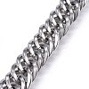 304 Stainless Steel Curb Chains Bracelets BJEW-E346-24P-2