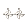 201 Stainless Steel Laser Cut Pendants STAS-P428-05P-1
