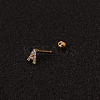 316L Surgical Stainless Steel Micro Pave Clear Cubic Zirconia Cartilage Earrings WG3A850-02-2
