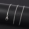 Tarnish Resistant 304 Stainless Steel Snake Chain Necklace Making STAS-P045-18P-4