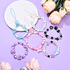 50G 5 Colors Acrylic Pearly Lustre Beads OACR-YW0002-62-5