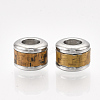 304 Stainless Steel European Beads STAS-S079-99-P-2