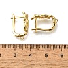 Rack Plating Brass Hoop Earring Findings EJEW-H143-06G-3