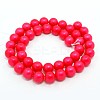 Round Shell Pearl Frosted Beads Strands BSHE-I002-10mm-M-3