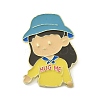 Girl Zinc Alloy Enamel Pin Brooch LS-JEWB-R022-01C-1