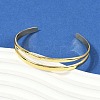 Hollow Out 304 Stainless Steel Cuff Bangles for Women BJEW-Z097-04G-3