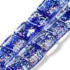 Handmade Dichroic Foil Glass Beads Strands DICH-U001-07C-1
