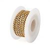 Ion Plating(IP) 304 Stainless Steel Curb Chains CHS-TAC0001-03G-2