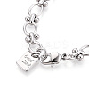 Brass Chain Bracelets BJEW-N032-03P-3