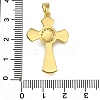Brass Micro Pave Clear Cubic Zirconia Pendants ZIRC-I070-119G-3