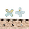 Metal Enlaced Acrylic Bead Caps OACR-G044-01J-3