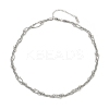 304 Stainless Steel Layered Necklaces NJEW-Z072-01P-2