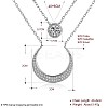 925 Sterling Silver Tiered Necklaces NJEW-BB33982-6