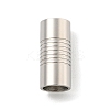 Tarnish Resistant 304 Stainless Steel Magnetic Clasps with Glue-in Ends STAS-F149-04P-D-2