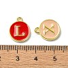 (Defective Closeout Sale)Platinum & Golden Plated Alloy Enamel Charms ENAM-XCP0001-42PG-4