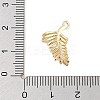 Brass Pave Clear Cubic Zirconia Pendants LS-KK-Z061-15G-01-3