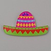 Carnival Themed Opaque Printed Acrylic Pendants SACR-WH0008-015A-1