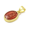 Rack Plating Brass Enamel Pendants KK-B091-15I-2