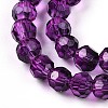 Baking Paint Transparent Glass Beads X1-DGLA-A035-T4mm-A09-4