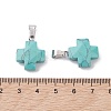 Synthetic Turquoise Pendants X-G-K359-02P-02-3