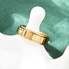 304 Stainless Steel Rhinestone Rotating Finger Rings RJEW-A074-01A-G-3