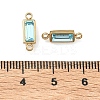 Birthstone 304 Stainless Steel Rhinestone Connector Charms STAS-L022-576G-08-3