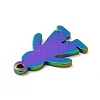 Ion Plating(IP) 201 Stainless Steel Pendants STAS-H172-05M-4
