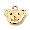 Brass Micro Pave Cubic Zirconia Pendants KK-M301-01G-1