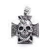 316 Surgical Stainless Steel Pendants STAS-E128-04AS-1