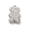 Brass Micro Pave Cubic Zirconia Pendants X-KK-Q772-05P-1