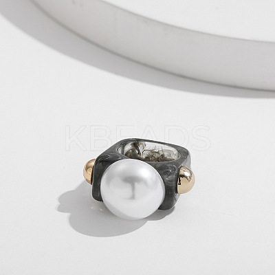 Sweet Style Resin Plastic Finger Rings FS-WG19313-07-1