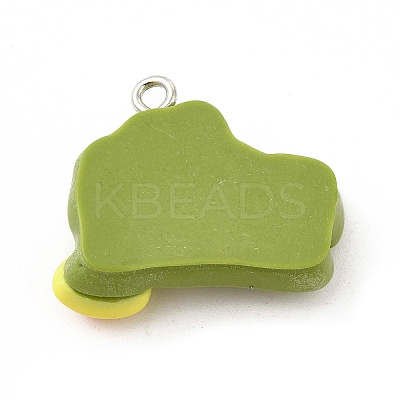 Opaque Resin Pendants CRES-B007-01A-1