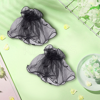Gauze Lace Oversleeves for Women AJEW-WH20018-125B-1