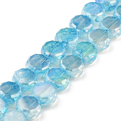 Imitation Jade Glass Beads Strands GLAA-P058-05A-05-1