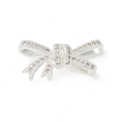 Brass Micro Pave Clear Cubic Zirconia Pendants KK-A236-12S-1