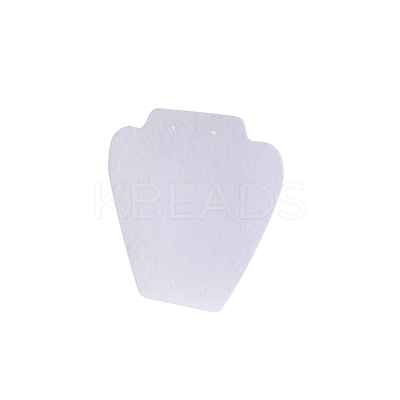 Flocked Cloth with Paperboard Jewelry Display Stands NDIS-WH0006-02A-1