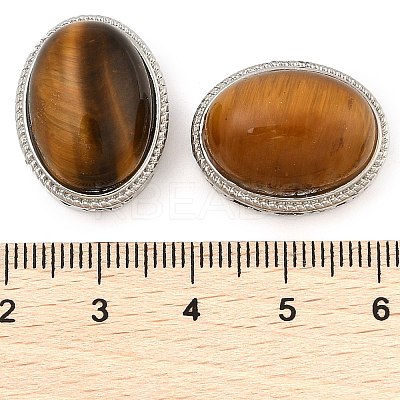 Natural Tiger Eye Multi-Strand Links KK-M304-02P-03-1