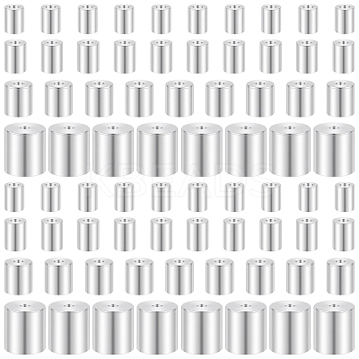 80Pcs 4 Styles Brass Cord Ends KK-BBC0025-66-1