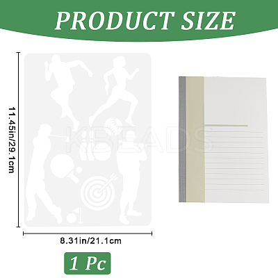 Plastic Drawing Painting Stencils Templates DIY-WH20012-07A-1