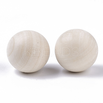 Unfinished Wood Beads X-WOOD-T014-30mm-1