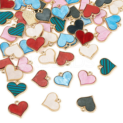 50Pcs Alloy Enamel Charms ENAM-TA0002-90-1