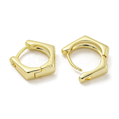 Brass Hoop Earrings EJEW-L211-010S-G-1