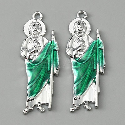 Alloy Enamel Big Pendants ENAM-WH0057-23P-1